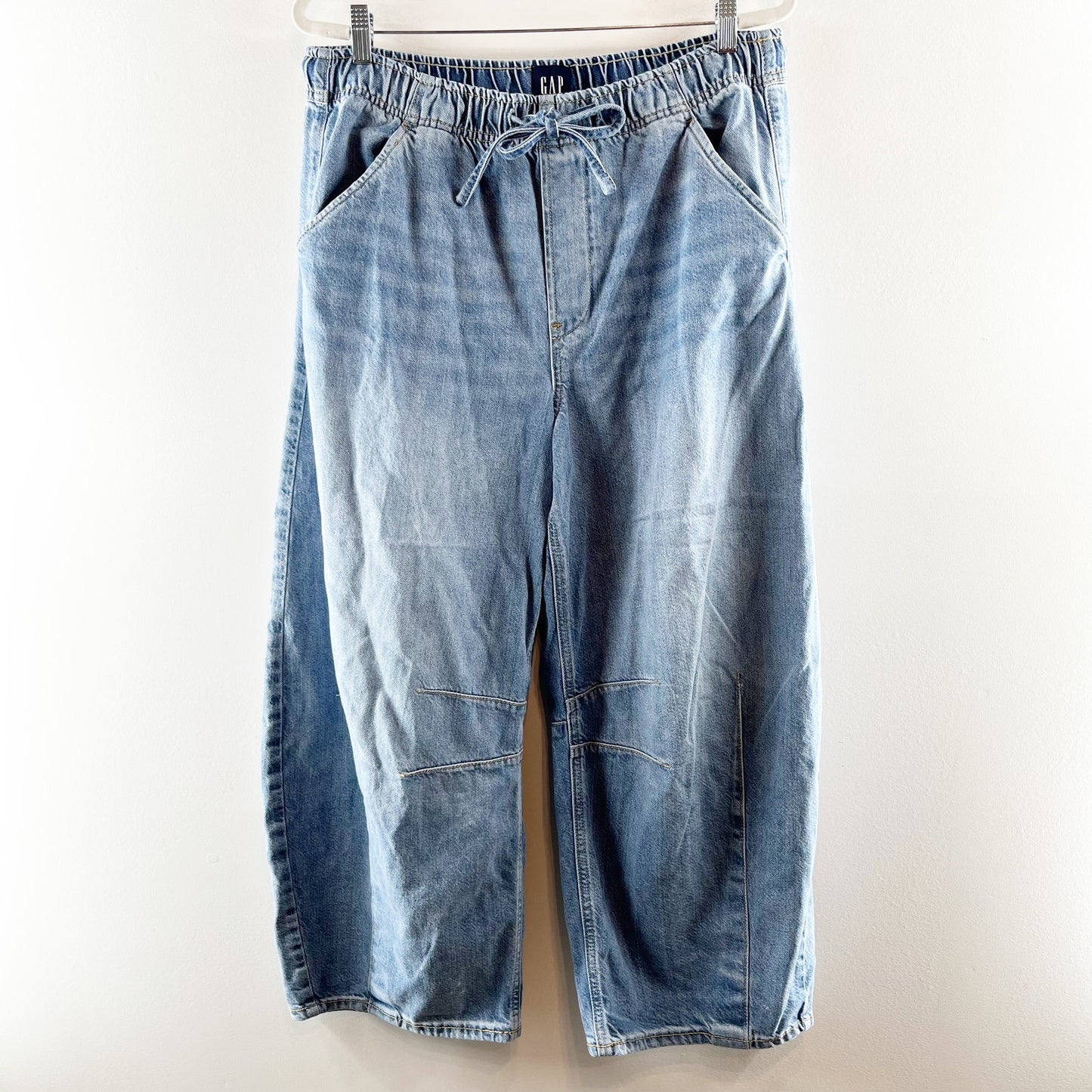GAP Mid Rise Ultrasoft Easy Horseshoe Jeans Blue Large