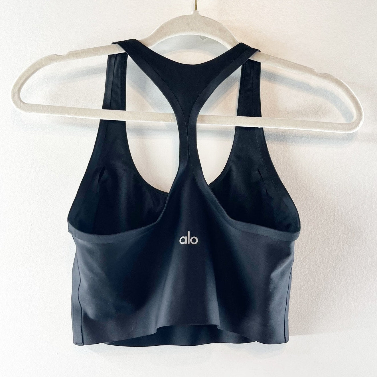 Alo Airlift Super Sleek Bra Tank Top Black Small