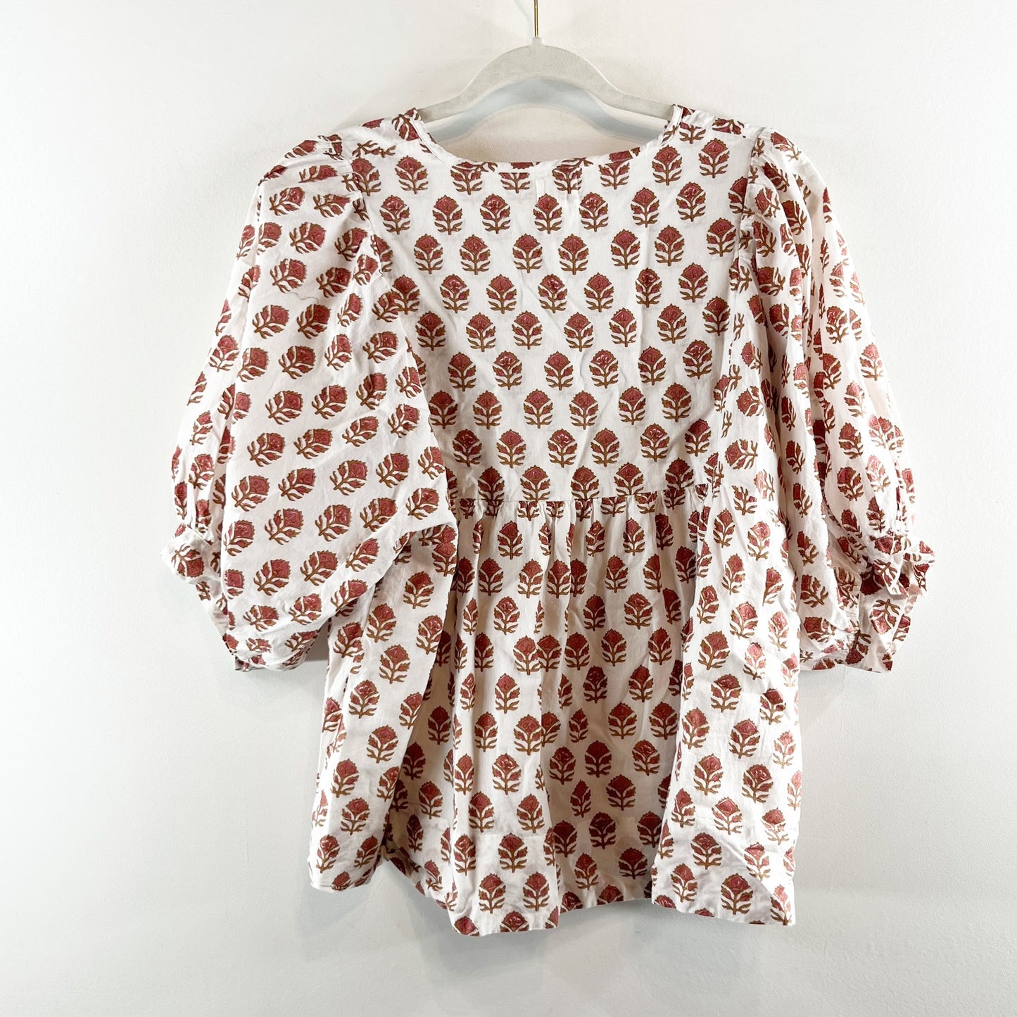 Marea Steph Shell Top Blouse in Bordeau White Small