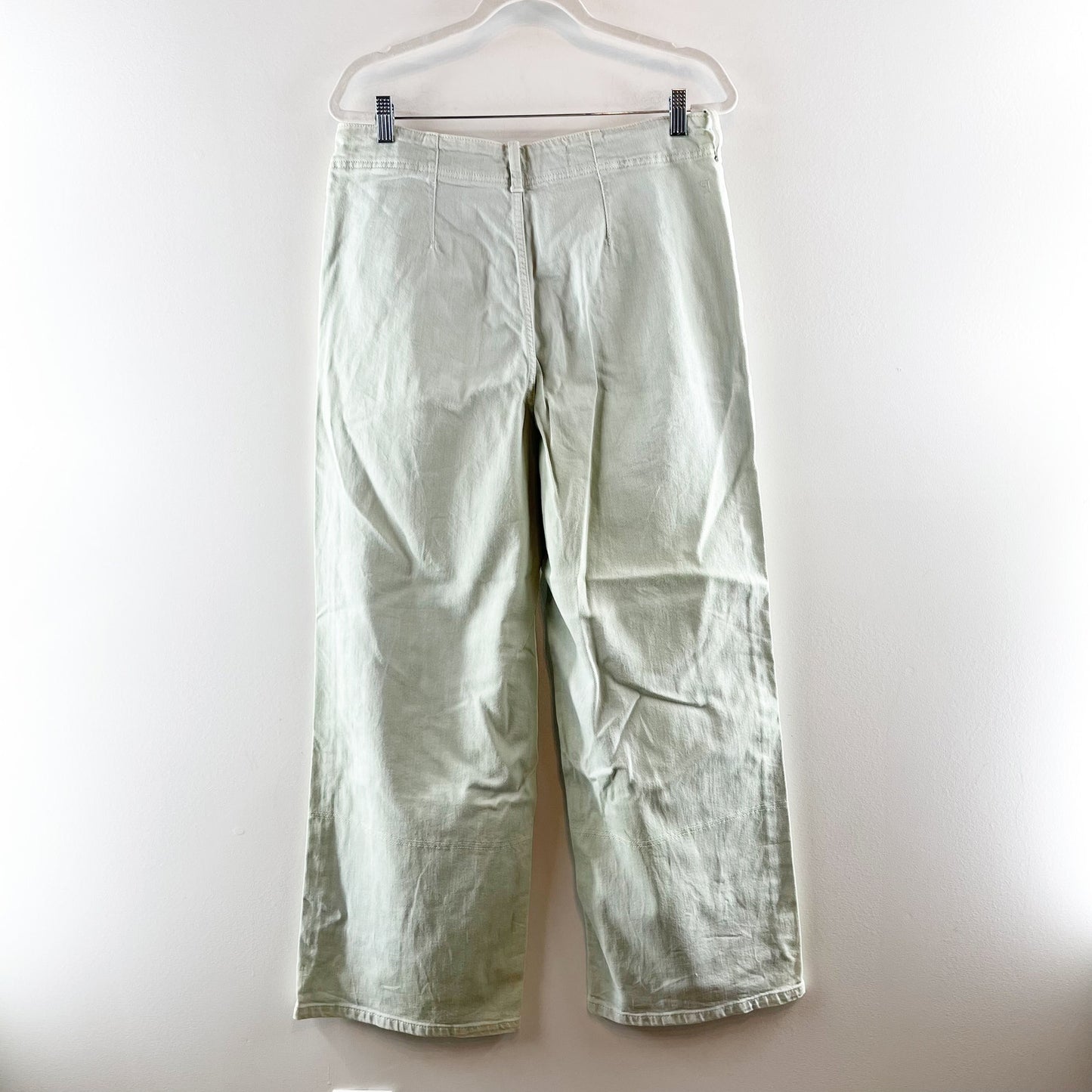 Anthropologie Pilcro Eventide High Rise Wide Leg Chino Trouser Pants Green 31