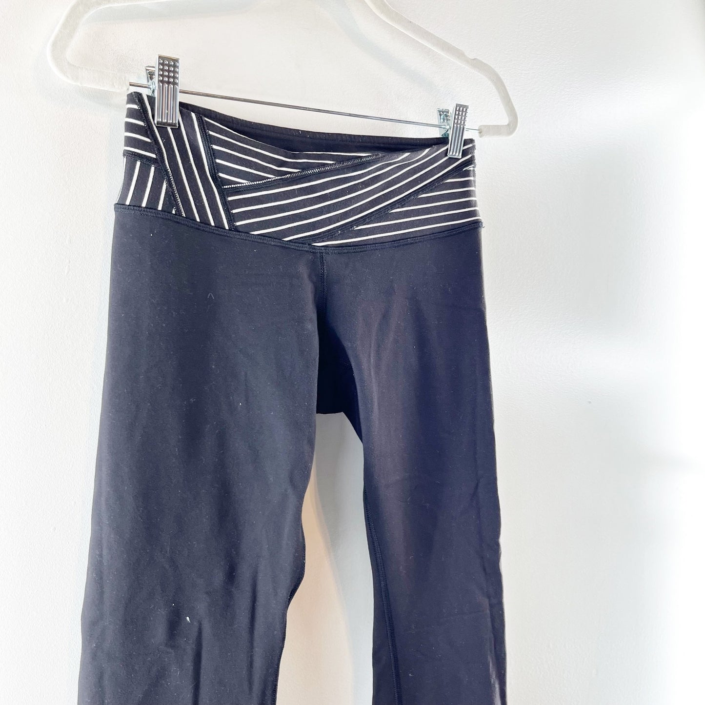 Lululemon Reversible Wunder Under Mid-rise Leggings Pants Luon Black 6