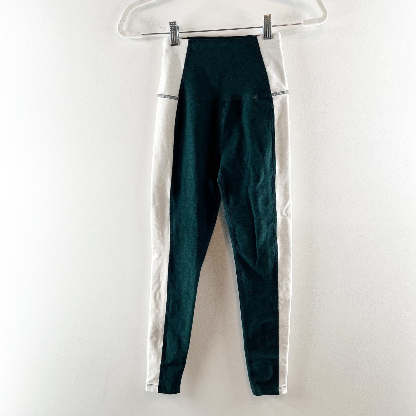 Beyond Yoga Spacedye Vitality Colorblock Legging Dark Spruce Green Eggshell S