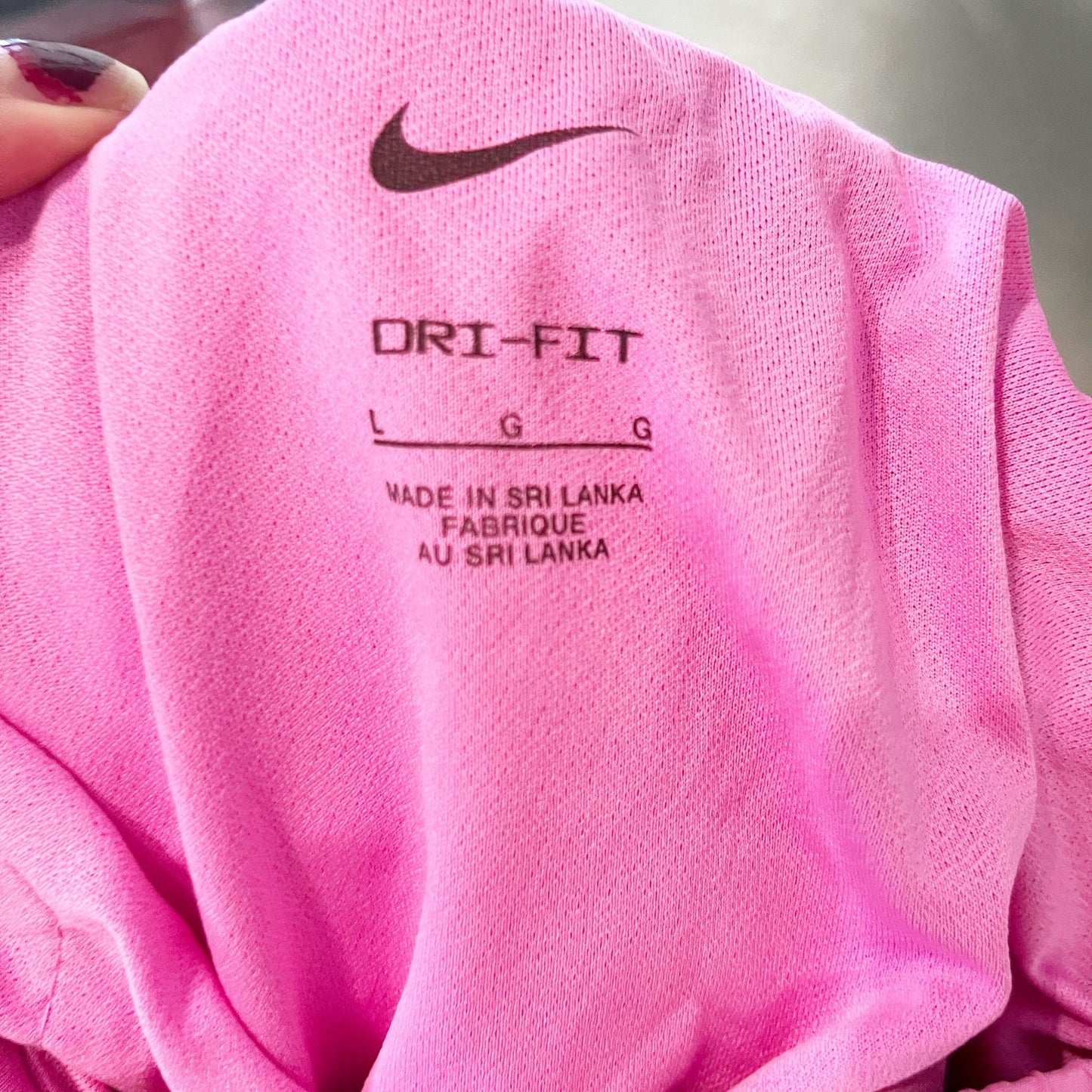 Nike Dri Fit High Rise Lined Running Active Shorts Bright Pink Large