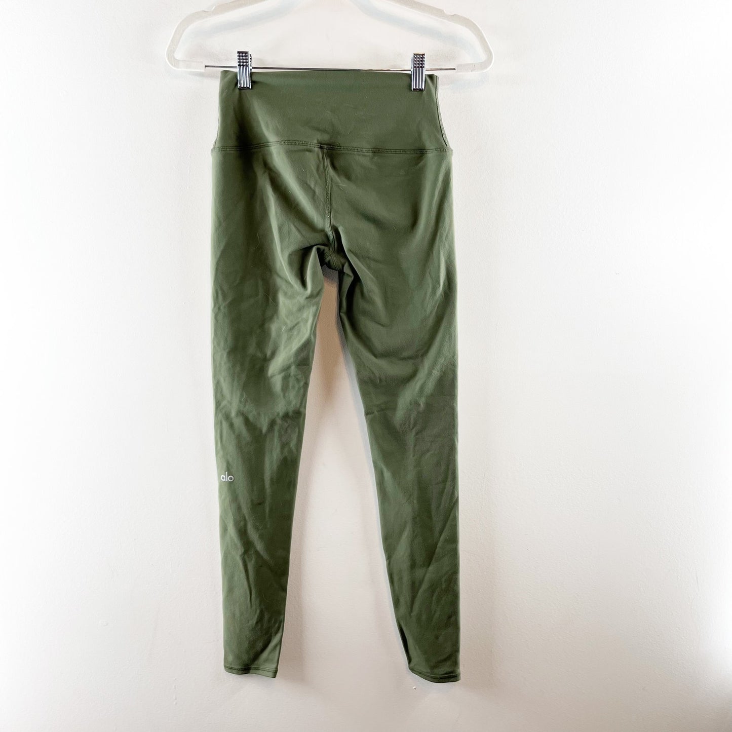Alo Yoga High Rise Airbrush Leggings Pants Green XS