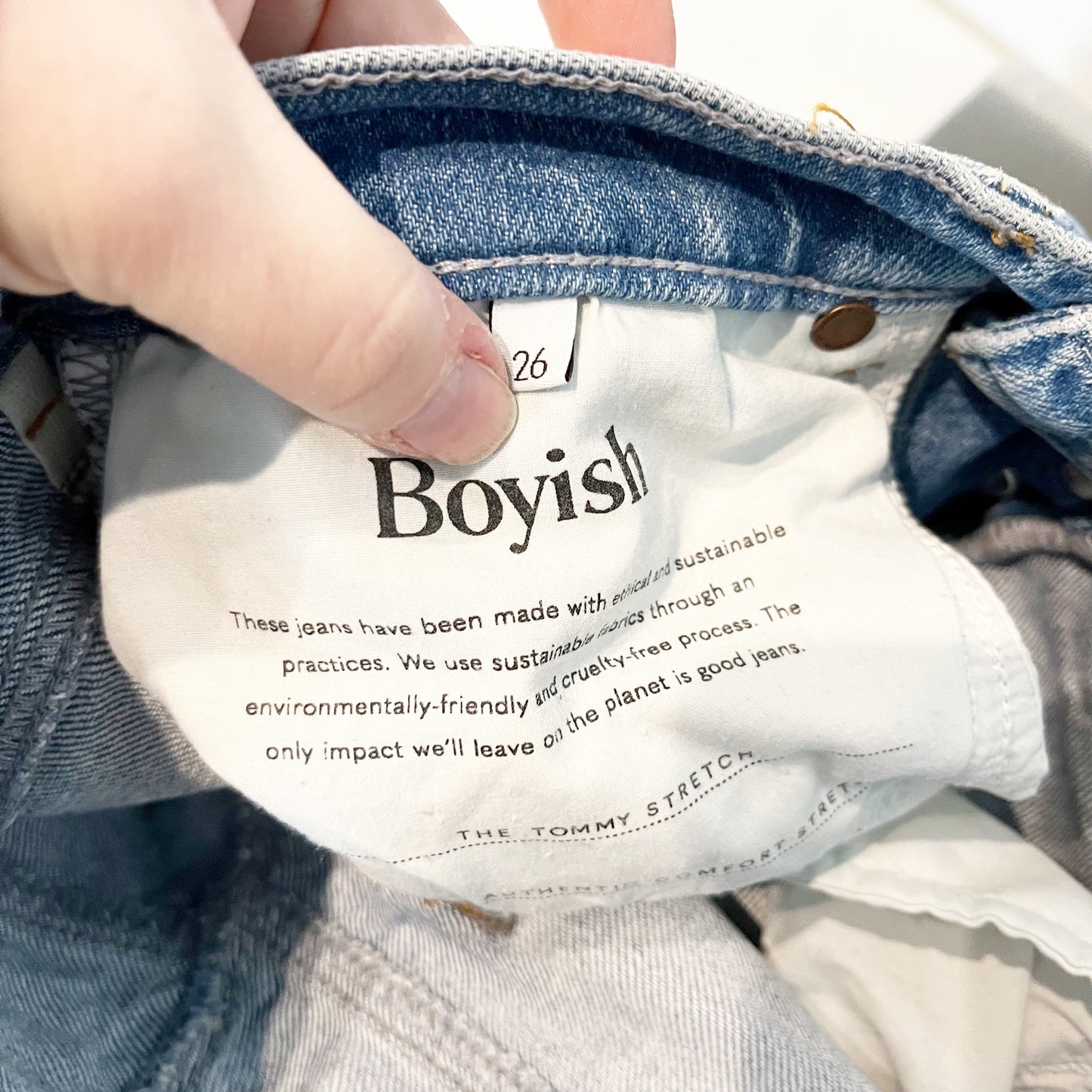 Boyish The High Rise Straight Tommy Stretch Jeans Sunshine Blue 26 / 2