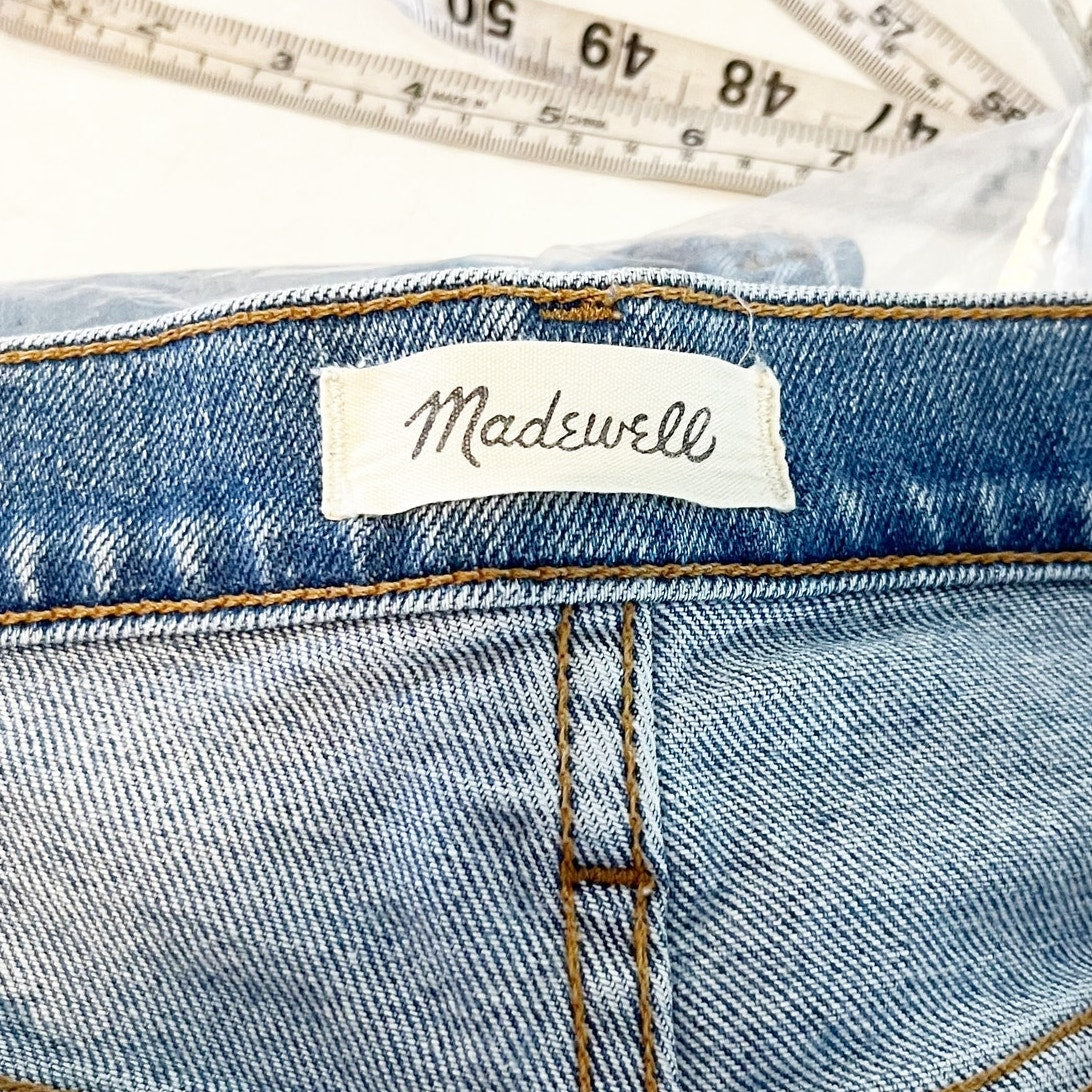 Madewell The Roadtripper High Rise Slim Boyjeans Ripped Edition Blue 26