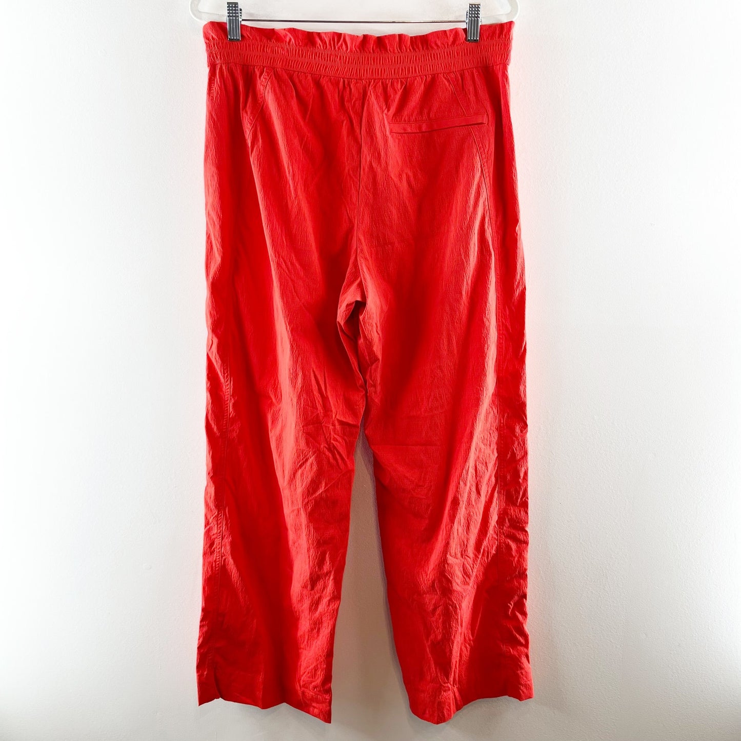 Athleta Trekkie High Rise Parachute Wide Leg Pants Red 12