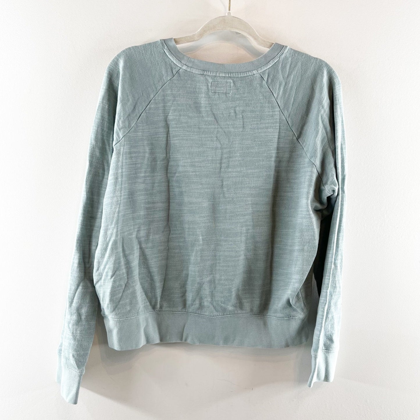 J. Crew Long Sleeve Crew Neck Vintage Fleece Pullover Sweatshirt Seafoam Green M