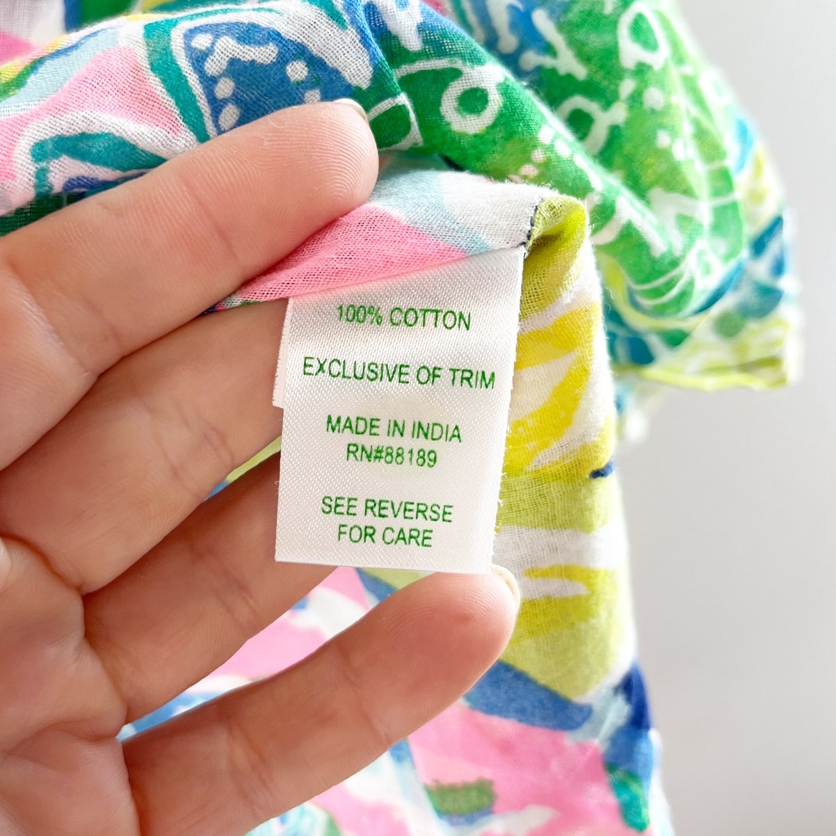 Lilly Pulitzer Castilla V-Neck Cover Up Tunic Dress MulticolorGreen Pink L / XL