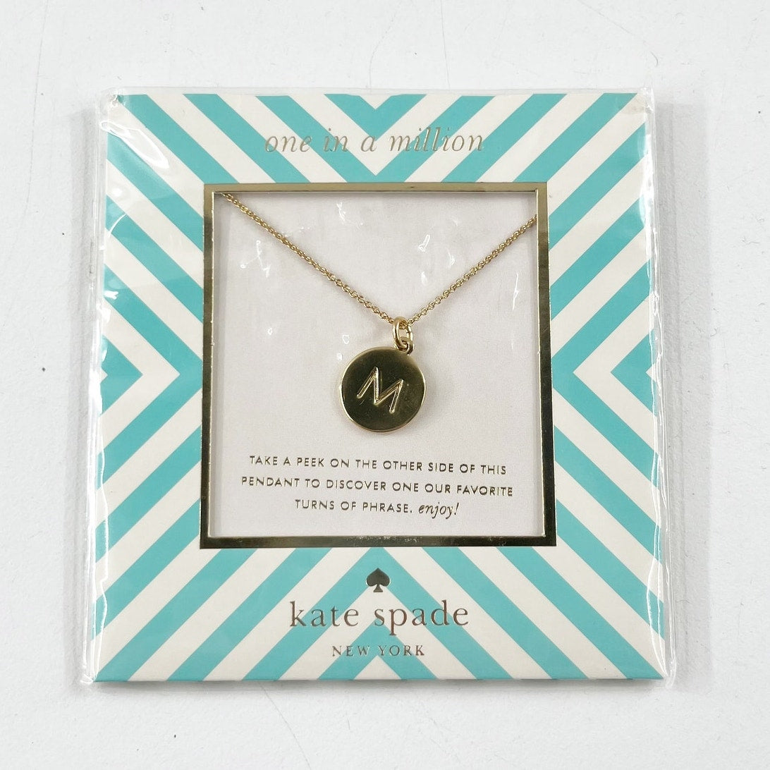 Kate Spade Gold Charm M Necklace