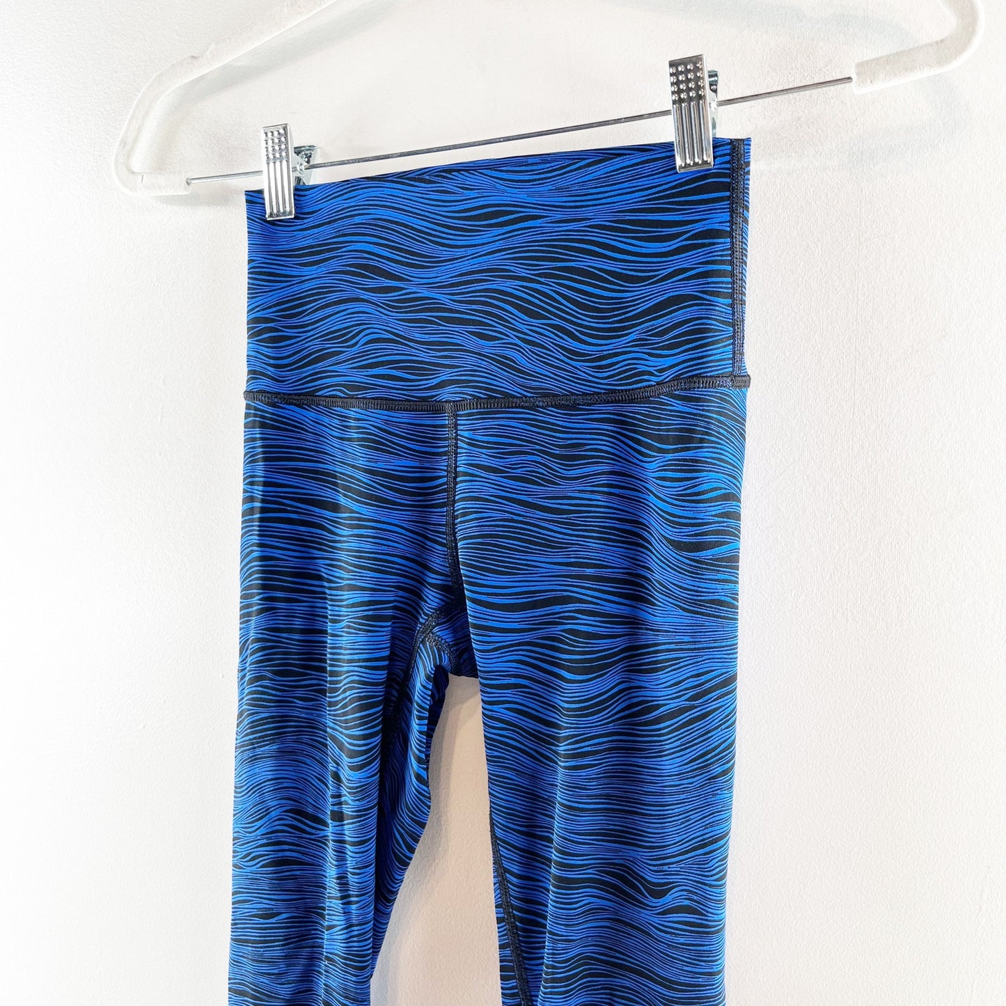 Lululemon High Times Pant (Full-On Luxtreme) Life Lines Cerulean Blue Black 2