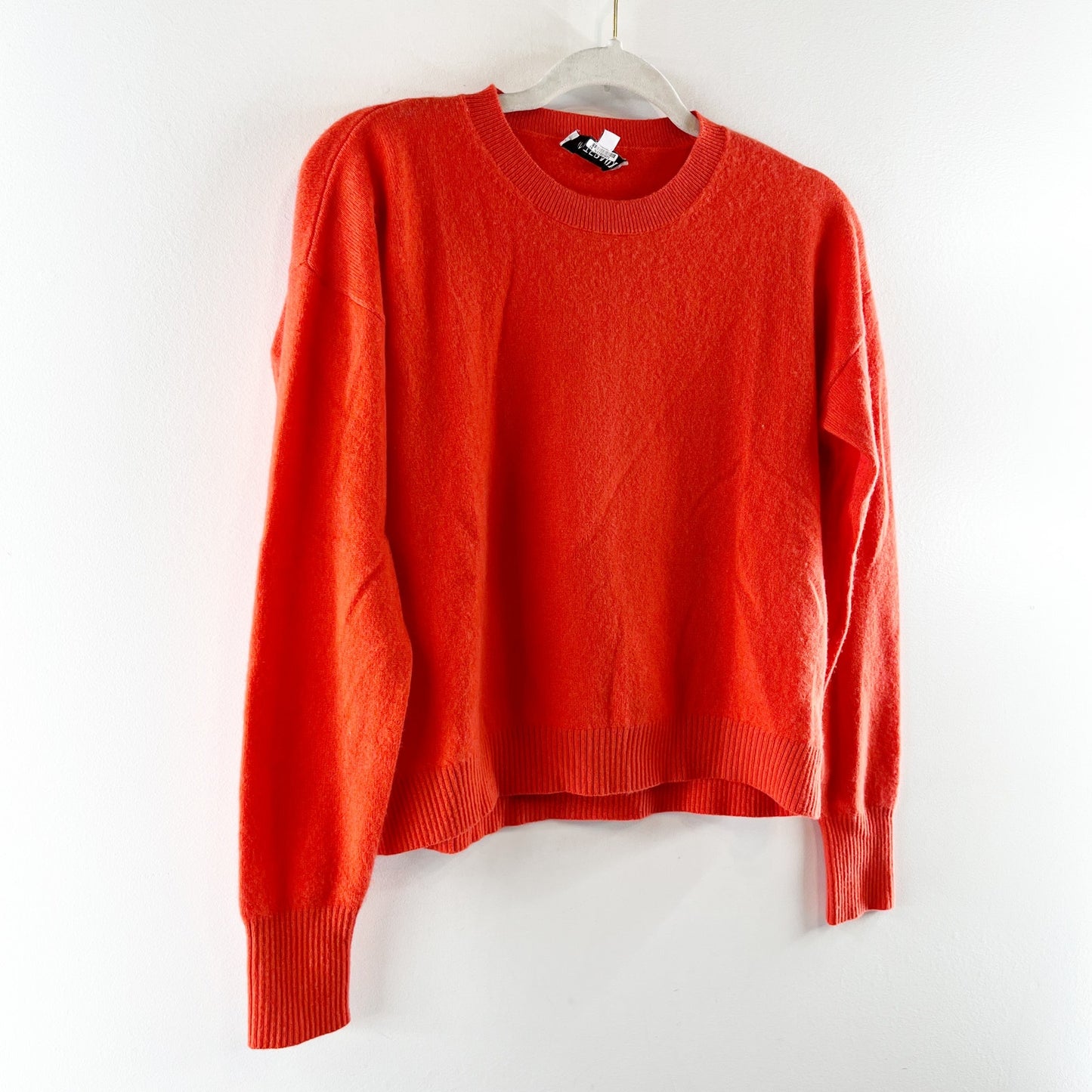 Intermix 100% Cashmere Long Sleeve Crewneck Pullover Knit Sweater Red Small