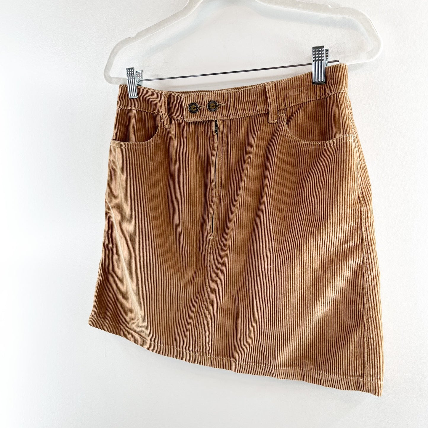 Hollister Ultra High Rise Corduroy Mini Skirt Brown 11