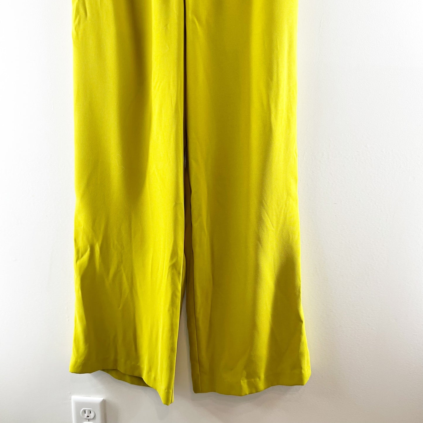 Lovers + Friends Topaz Wide Leg Trouser Pants Lime Green XS