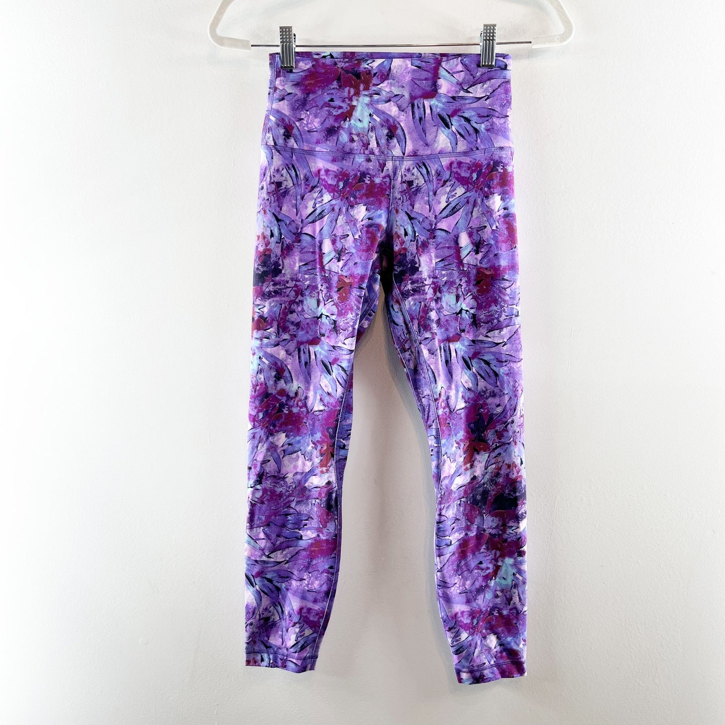 Lululemon Align High-Rise Leggings Pants 25" Iridescent Floral Multi Purple 6