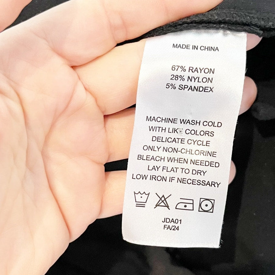 Quince Ultra-Stretch Ponte Bootcut Pants Black 2