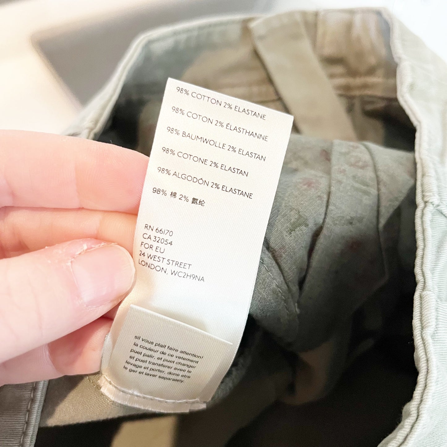 Anthropologie Slim Ankle High Rise Cargo Utility Pants Green 28