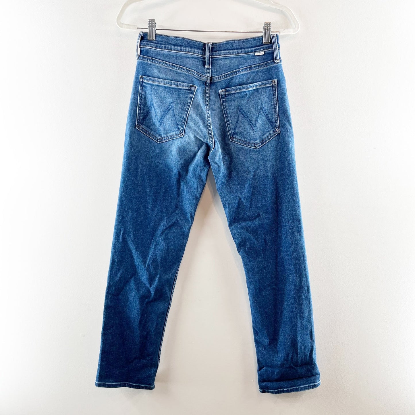 Mother The Smarty Pants Flood Mid Rise Straight Leg Jeans Connect The Dots 26