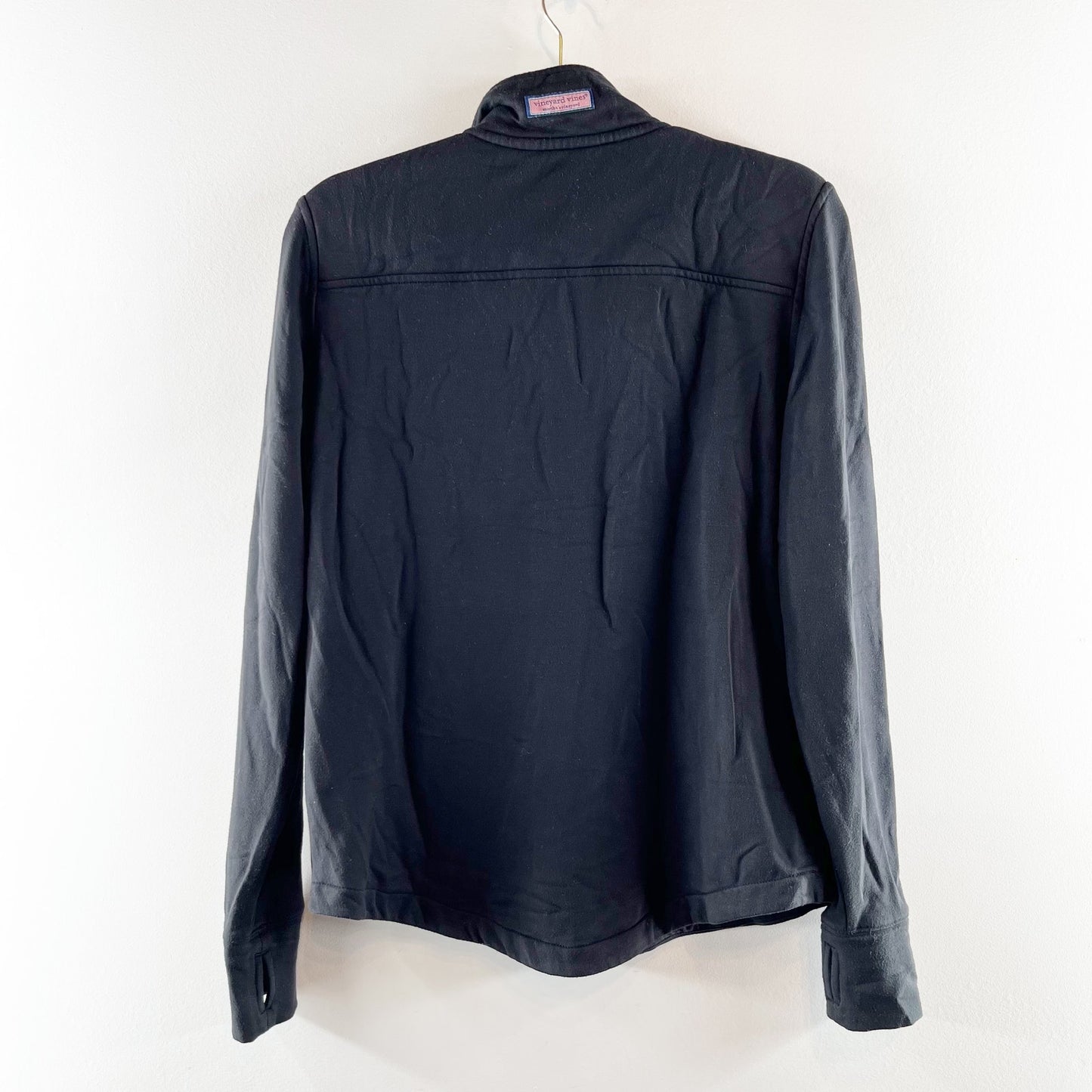 Vineyard Vines Dreamcloth Shep Long Sleeve Sweatshirt Jet Black Small