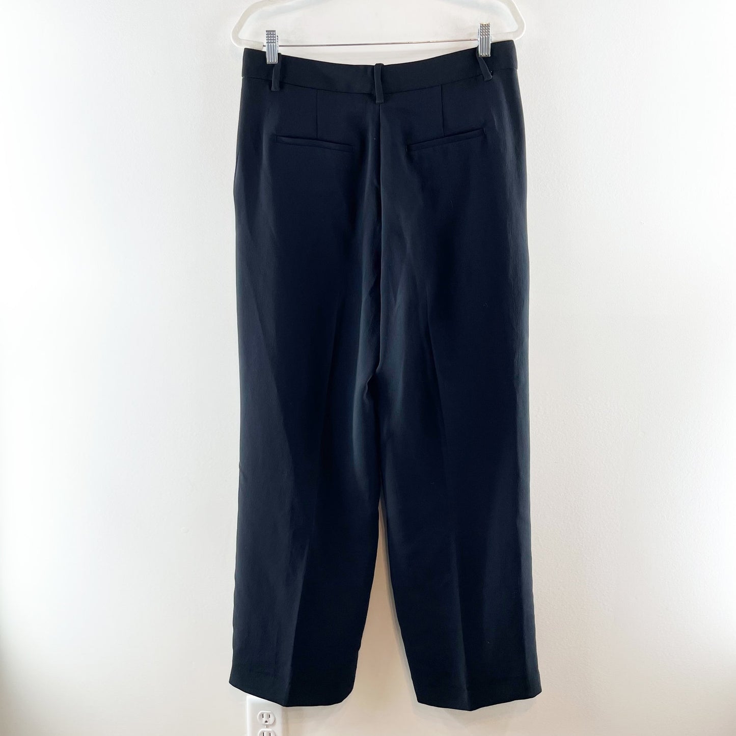 Wilfred Aritzia The Effortless Trouser Wide Leg Pants Black 12