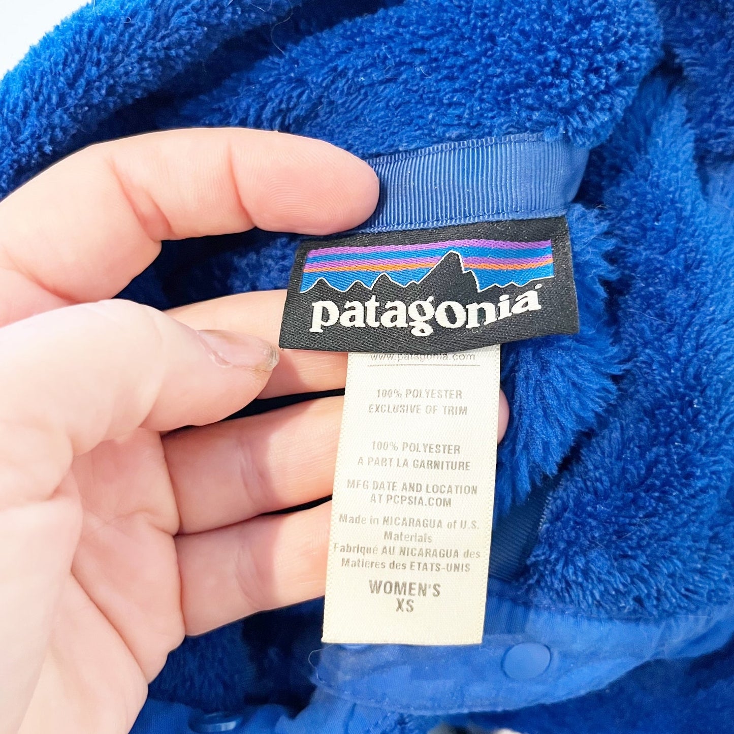 Patagonia Re-Toot Snap T Pullover Fleece Jacket Cobalt Blue XS