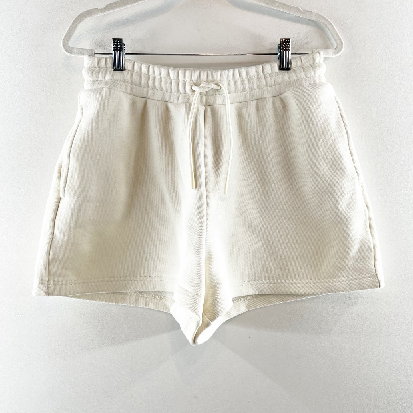 Sweaty Betty The Elevated Sweat Shorts in Lily White 8