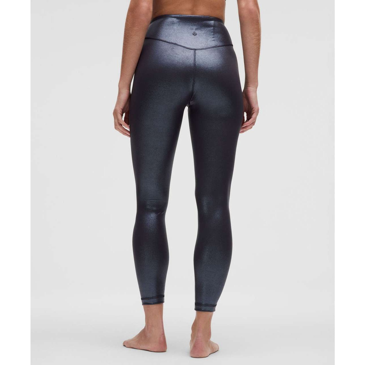 Lululemon Wunder Under SmoothCover Tight 25" Foil Radiate Foil Print Black Night