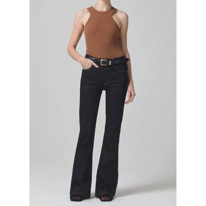 Citizens of Humanity High Rise Isola Flare Jeans Black 24 / 00