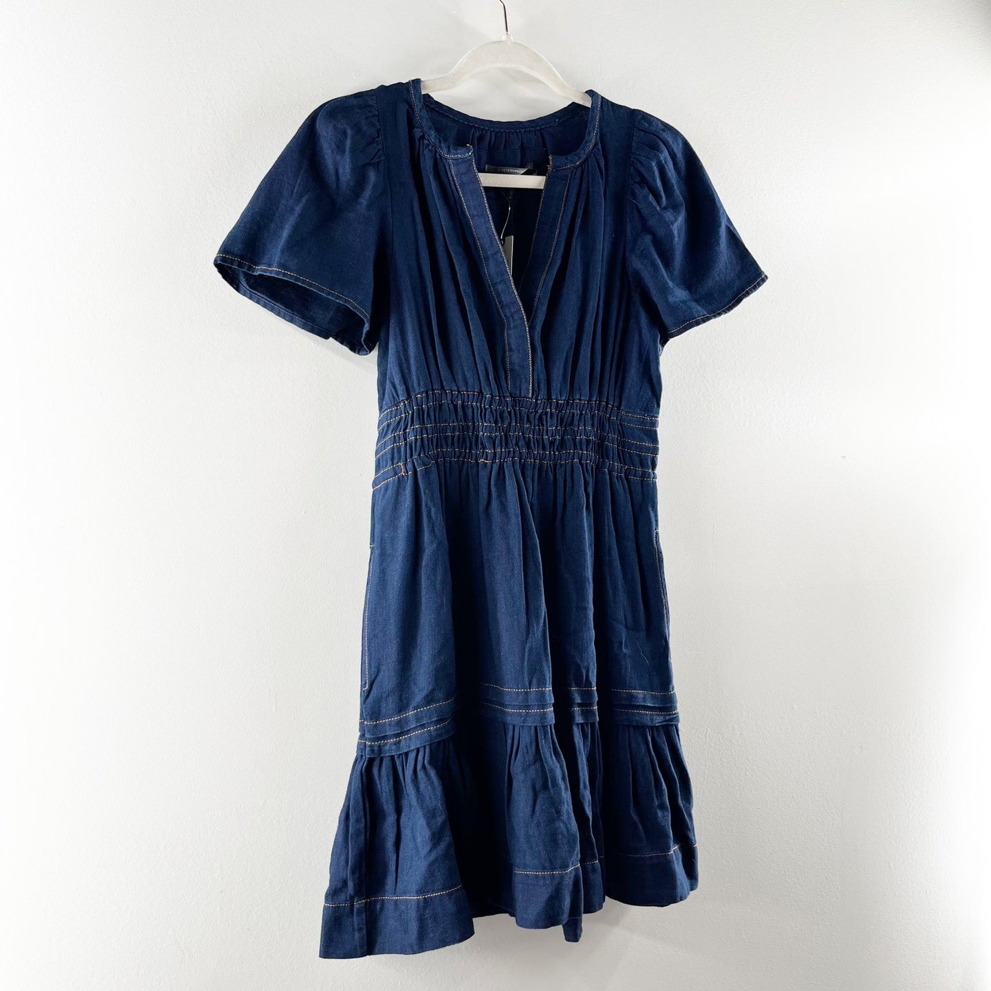 Anthropologie The Somerset Mini Dress Denim Edition Blue XXS