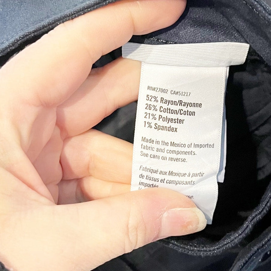 Paige High Rise Coated Anessa Wide Leg Pants In Navy Seascape Blue 30 / 10