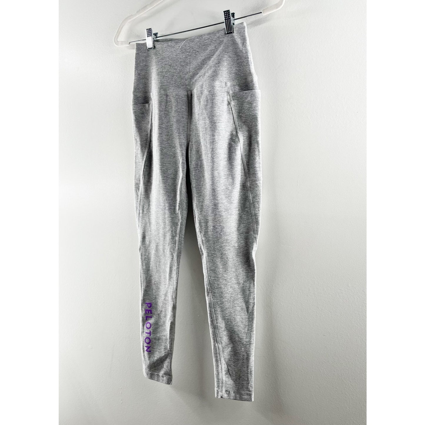 Beyond Yoga X Peloton High Rise Spacedye Side Pocket Leggings Gray Medium