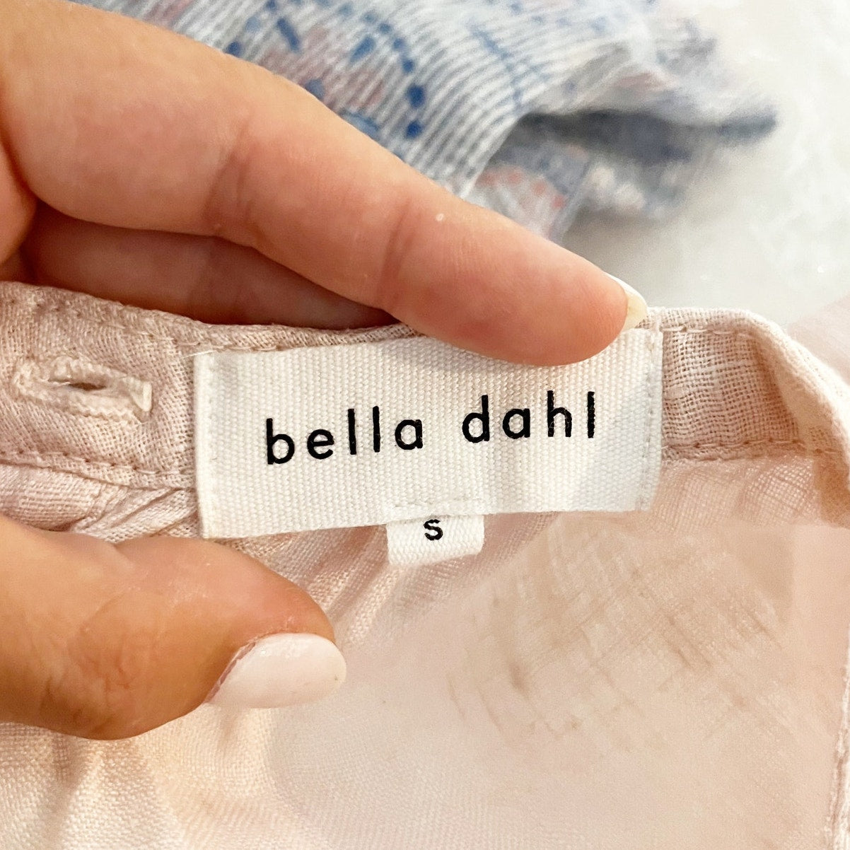 Bella Dahl Sleeveless Ruffle Ombre Linen Tank Top Pink Purple Small