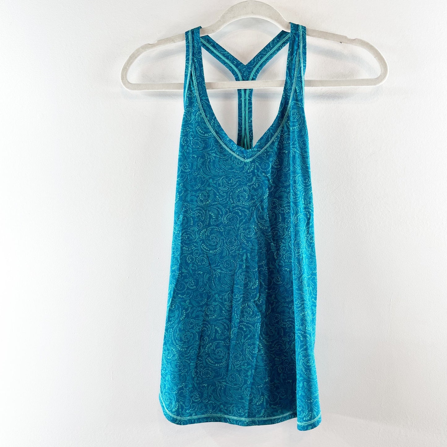 Lululemon Fast Lane Singlet Racerback Tank Top Foil Teal Green Small