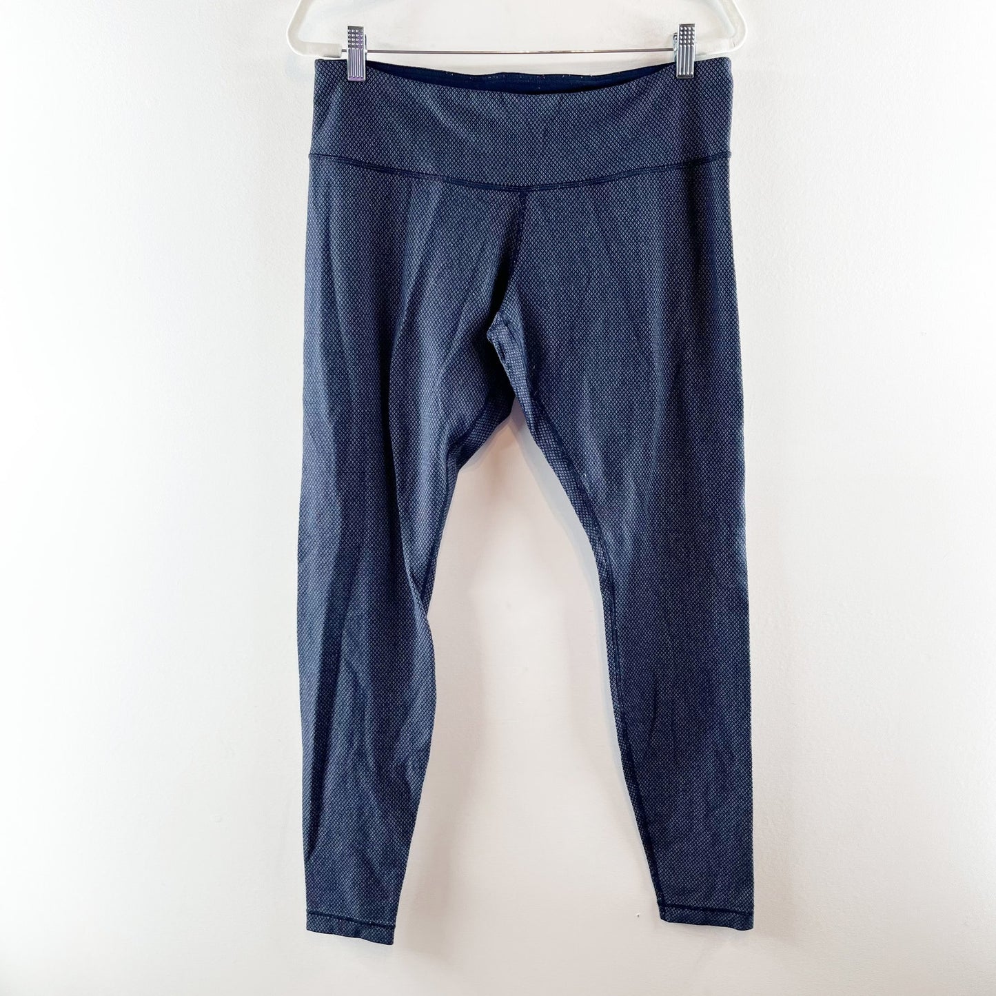Lululemon Mid Rise Wunder Under Leggings Navy Blue 12