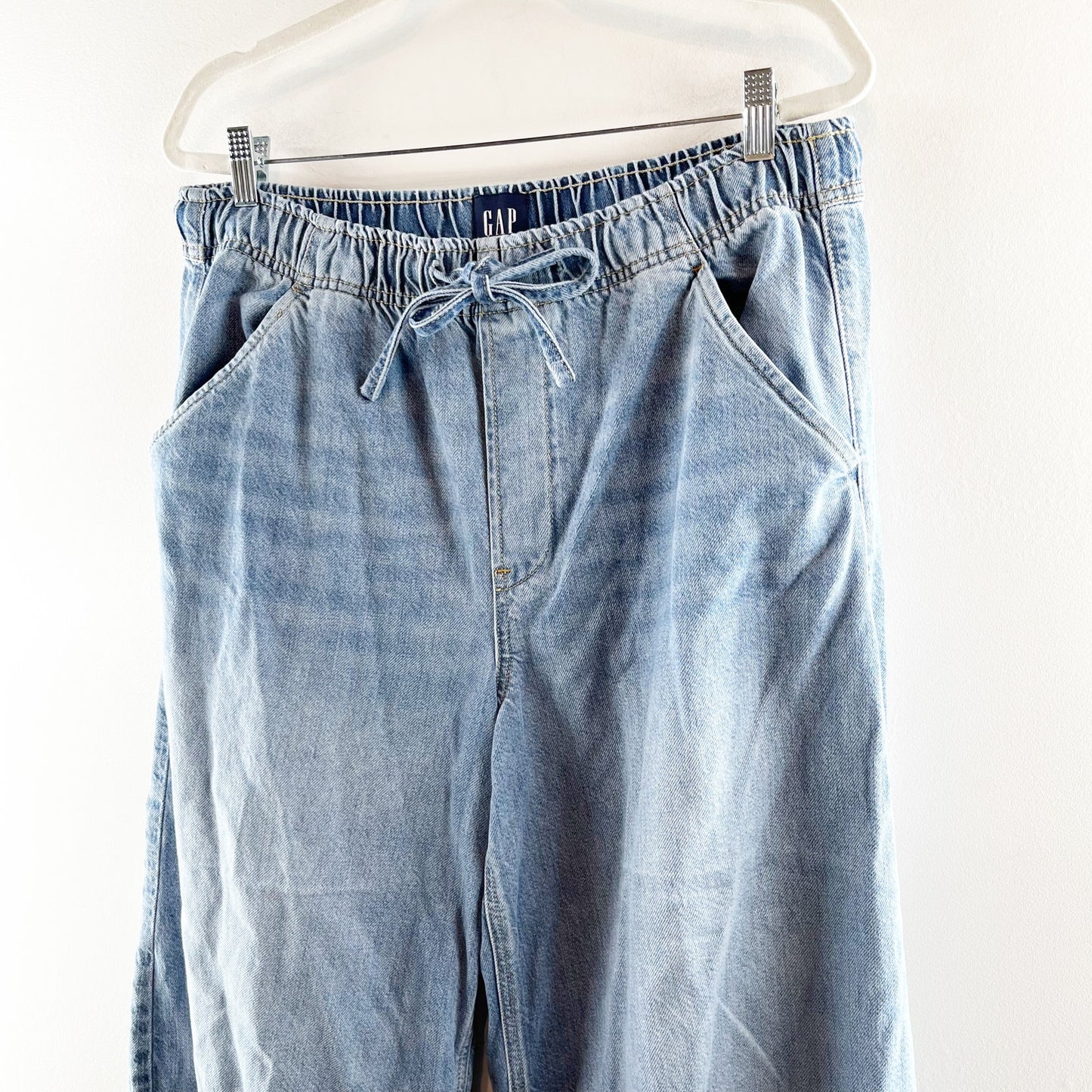 GAP Mid Rise Ultrasoft Easy Horseshoe Jeans Blue Large