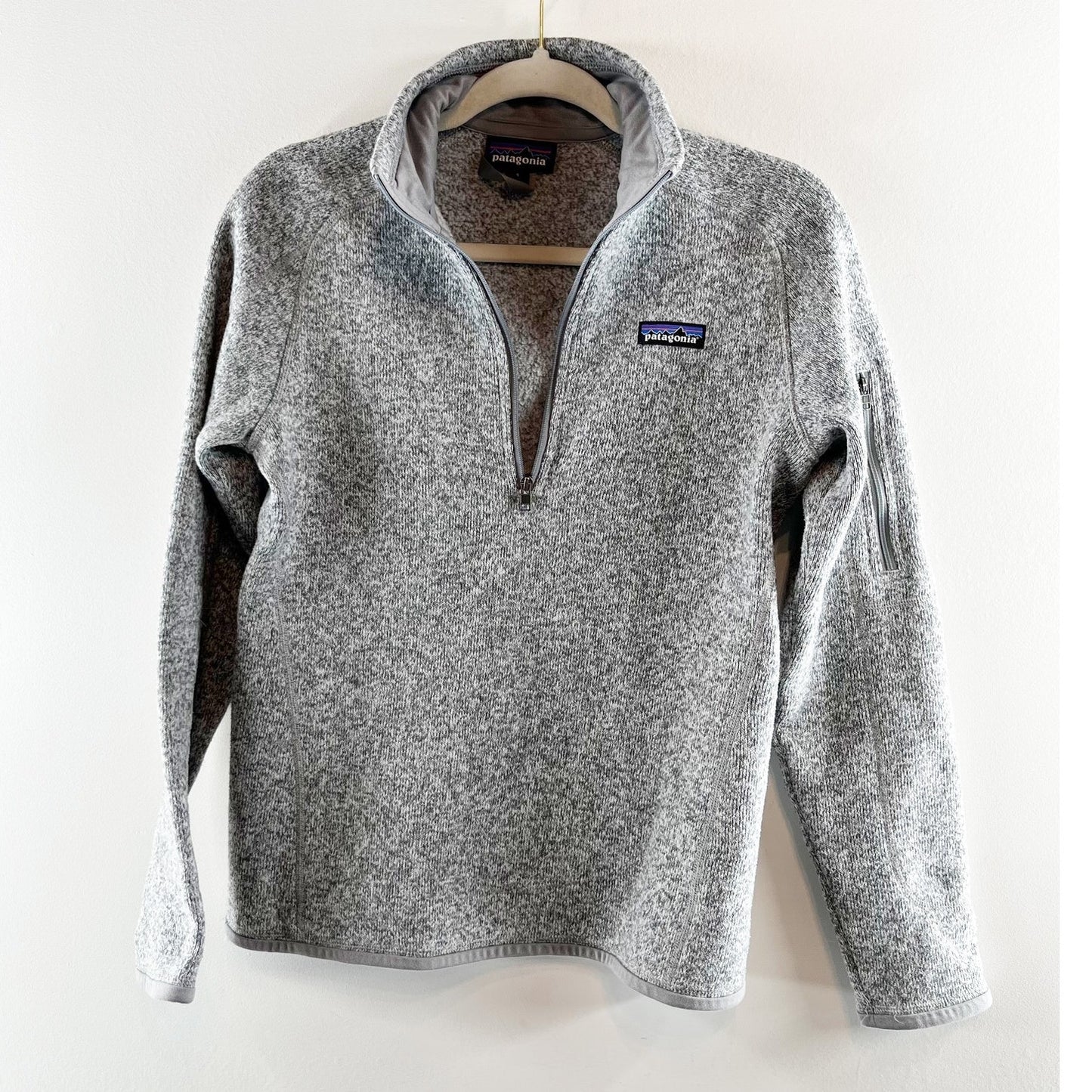 Patagonia 1/4 Zip Better Sweater Pullover Fleece Jacket Birch Gray Small