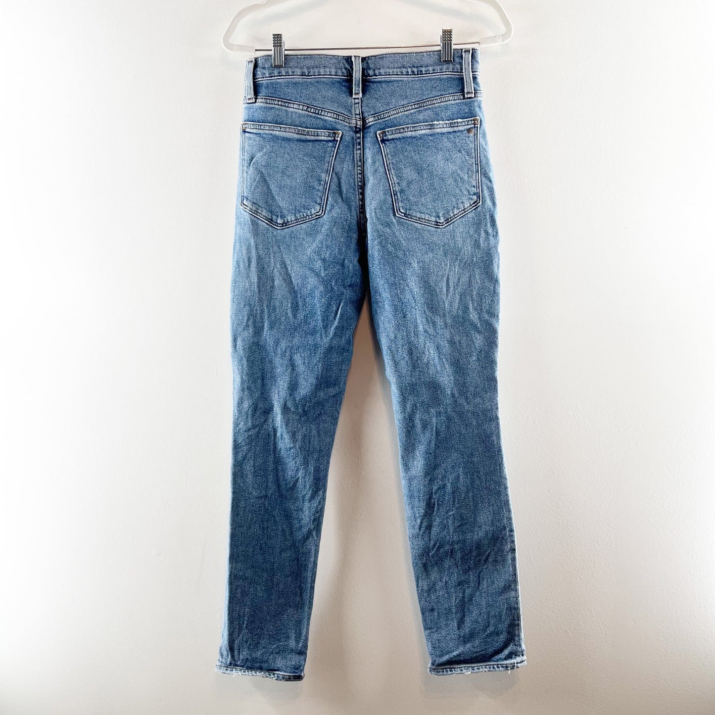 Madewell The Roadtripper High Rise Slim Boyjeans Ripped Edition Blue 26