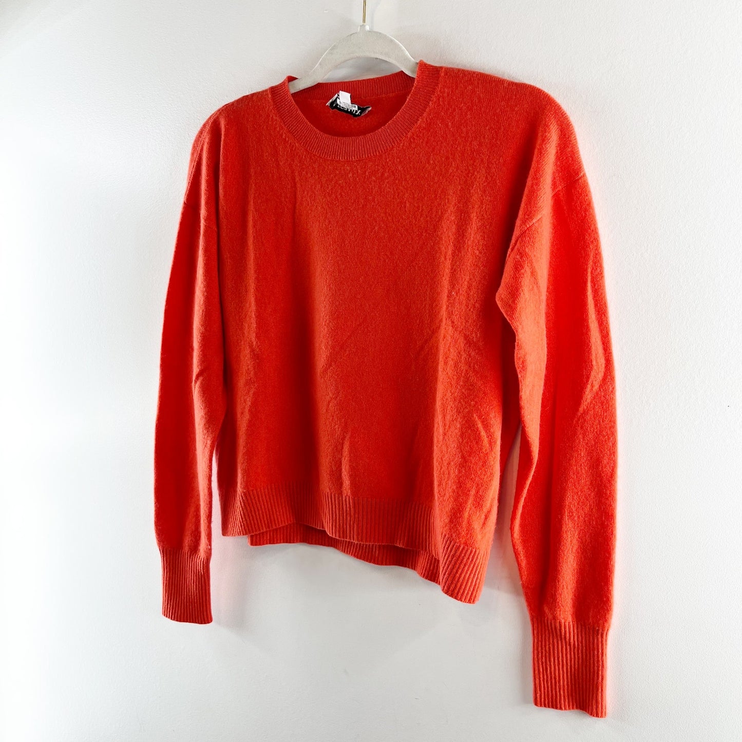 Intermix 100% Cashmere Long Sleeve Crewneck Pullover Knit Sweater Red Small