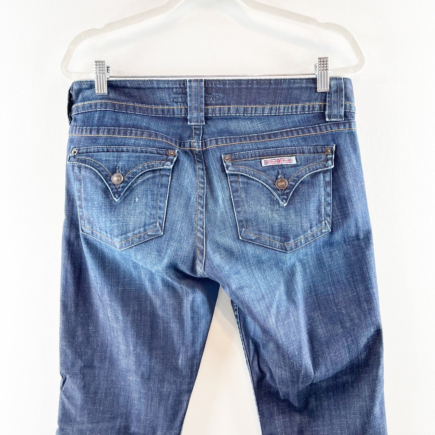 Hudson Double Button Front Denim Mid Rise Bootcut Jeans Blue 30 / 10