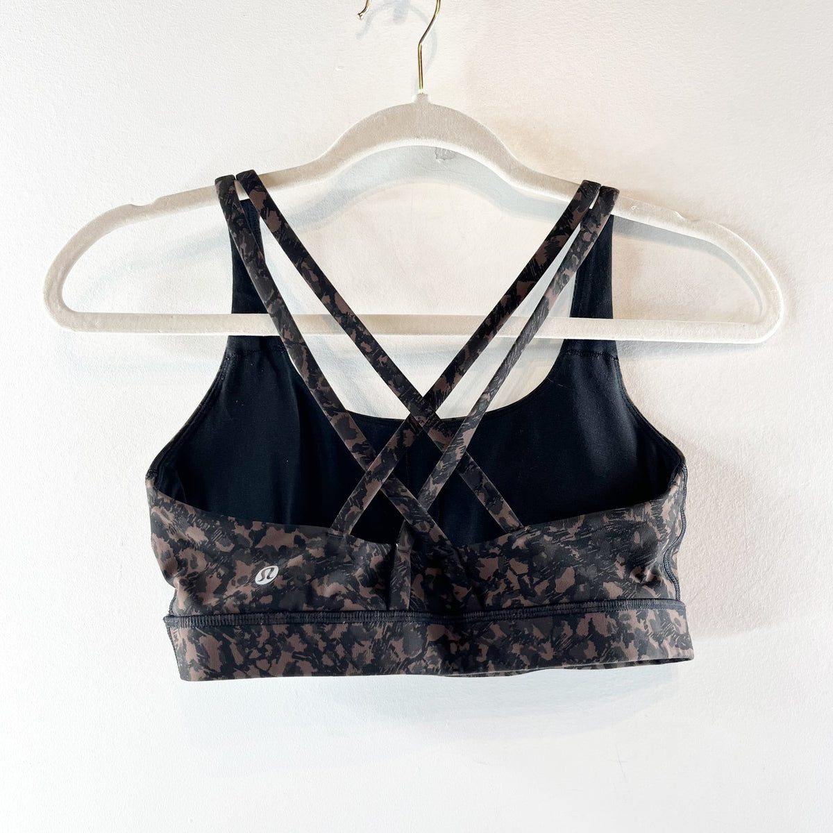 Lululemon Energy Bra Medium Support B–D Cup Wild Thing Camo Brown Earth Multi 6