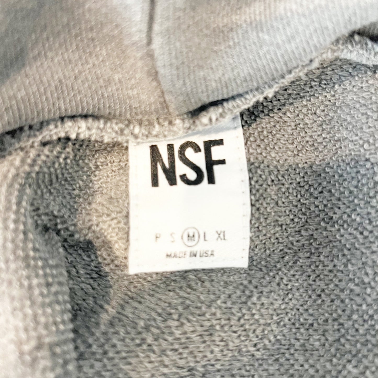 NSF Clarah 100% Cotton Cinch Side Long Sleeve Kangaroo Pocket Hoodie Gray M