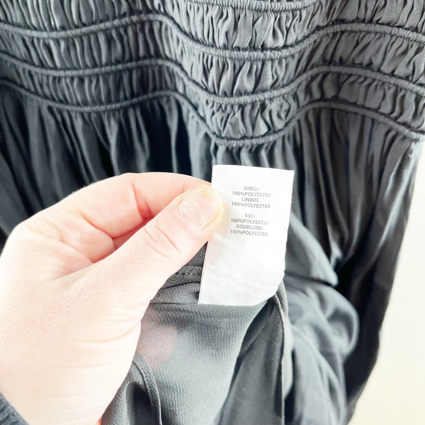 Ramy Brook Wrenn Flutter Sleve Smocked Waist Midi Dress Black Medium