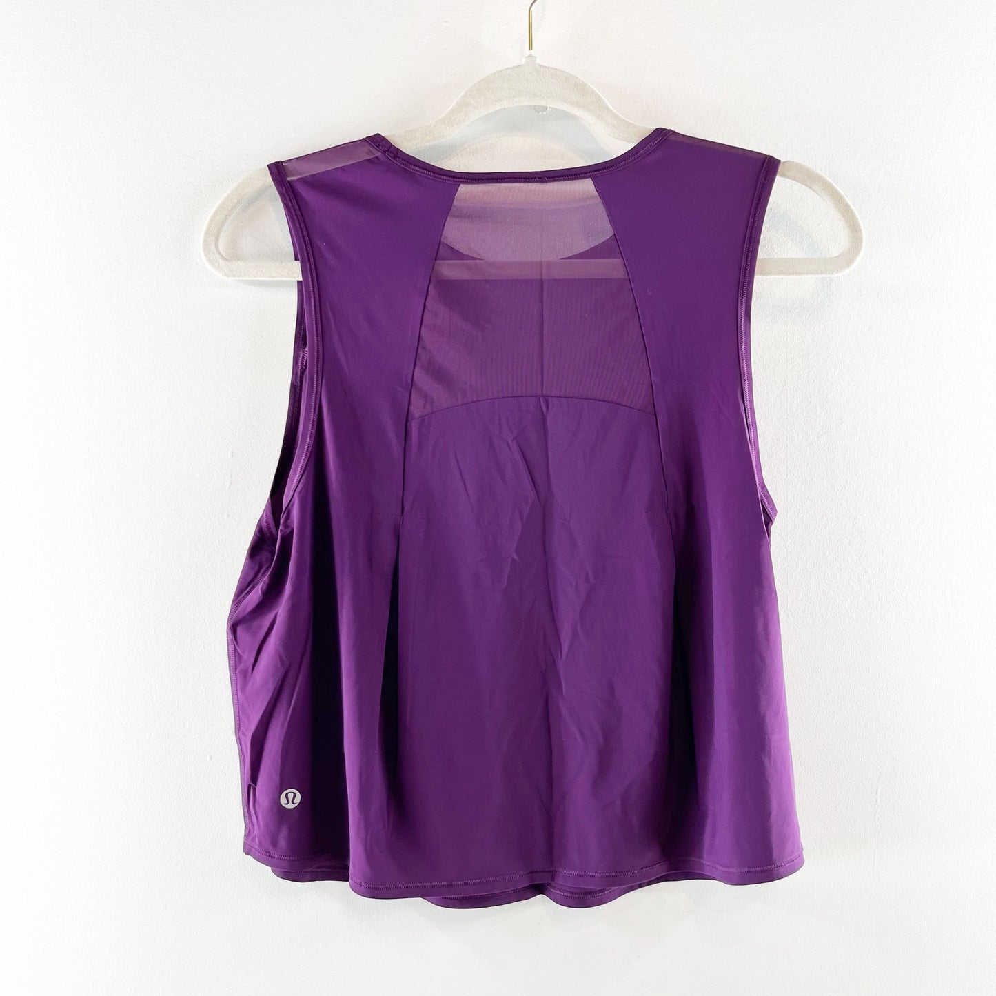 Lululemon Athletica Sculpt Mesh Tank Top Dramatic Magenta Purple Small