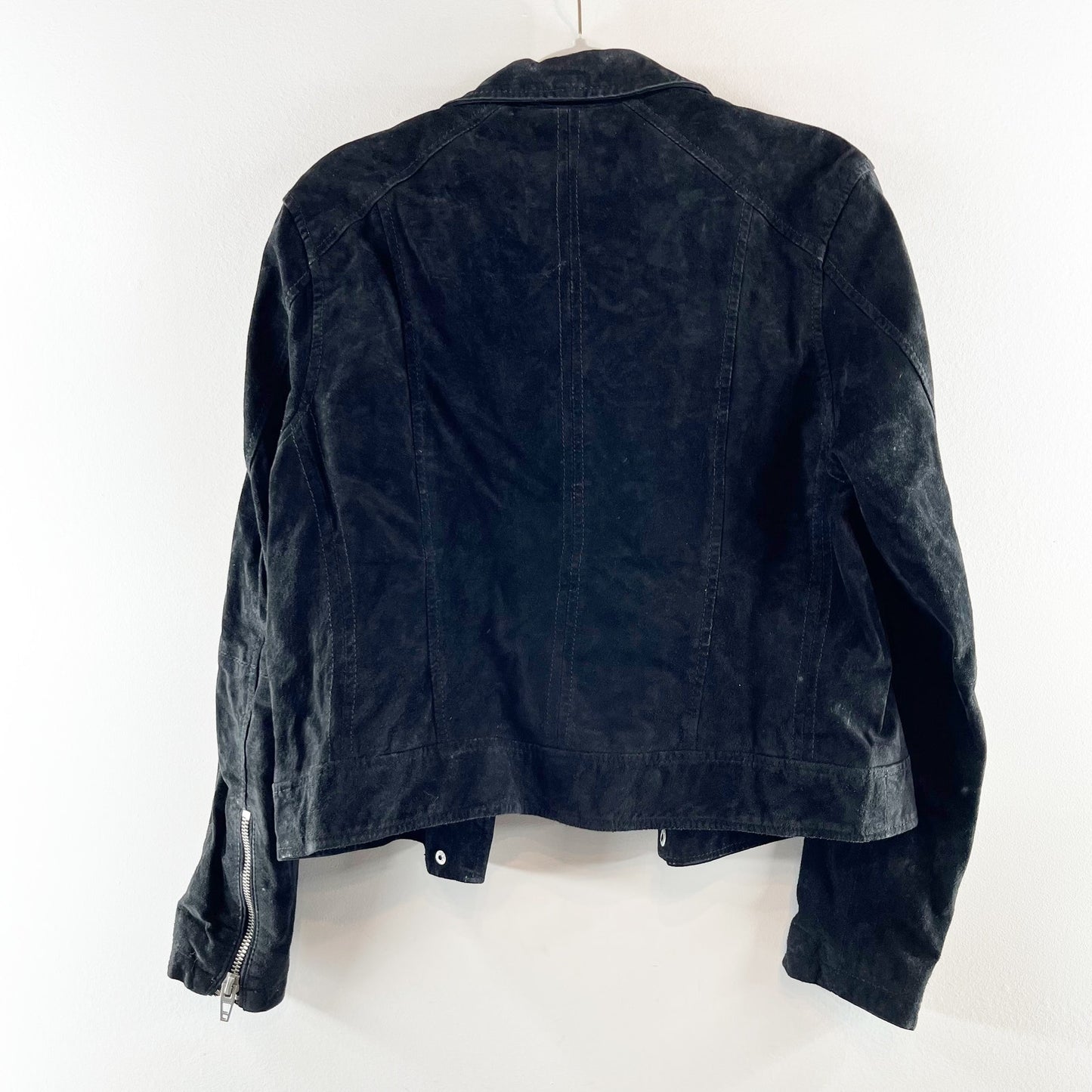 BlankNYC Suede Moto Jacket Black XL