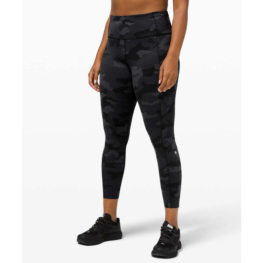 Lululemon Fast and Free Tight II 25" Nulux Heritage 365 Camo Deep Coal Multi 4