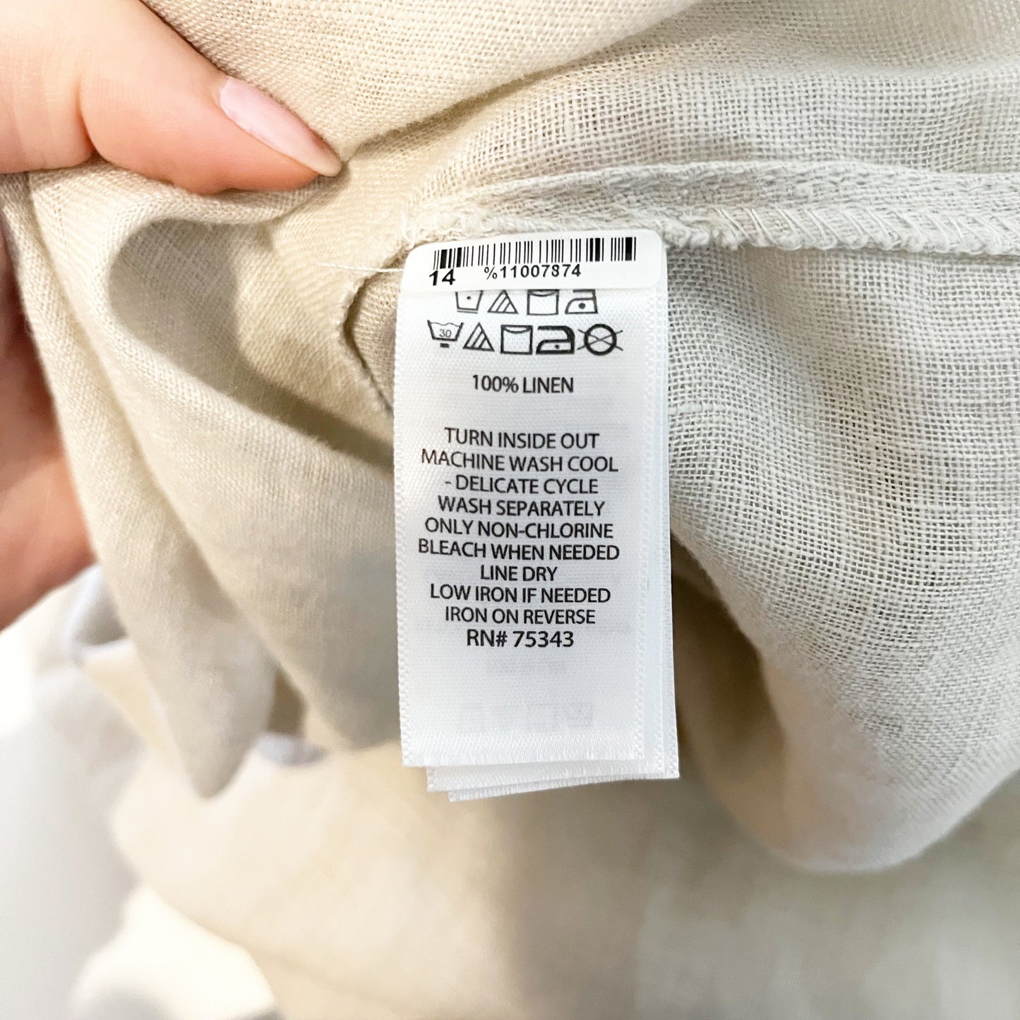 Rachel Zoe 100% Linen Sleeveless Midi Dress With Braided Straps Beige XL