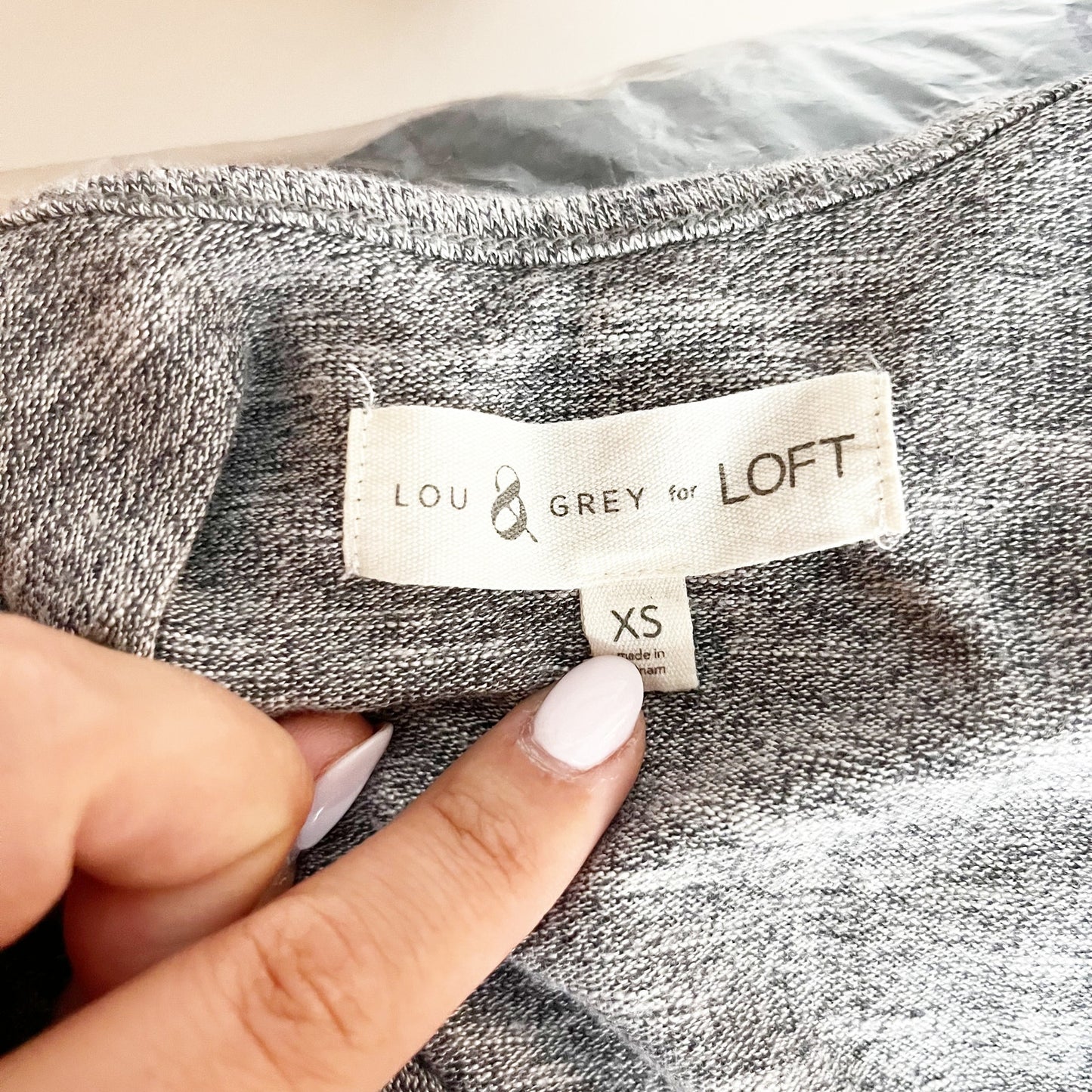 Lou & Grey Scoopneck Sleeveless Cropped Wide Leg Jumpsuit Gray XS