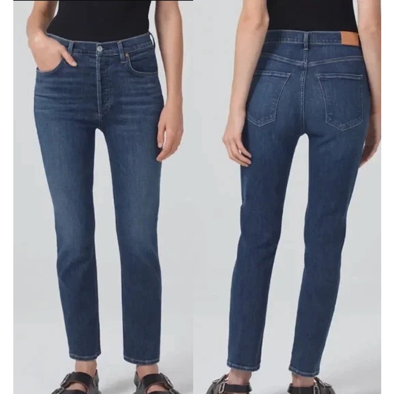 Citizens of Humanity Jolene Vintage Slim High Rise Straight Jean Undercurrent 24