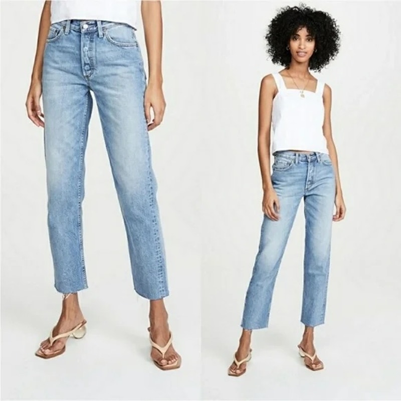 Boyish The High Rise Straight Tommy Stretch Jeans Sunshine Blue 26 / 2