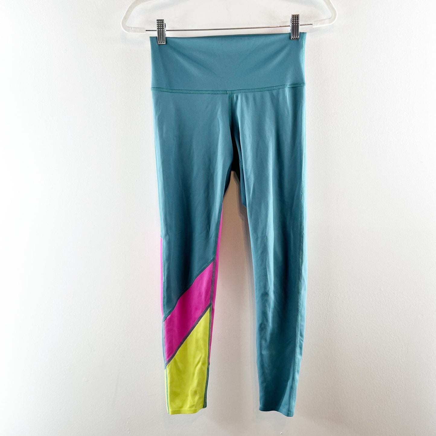 Cotopaxi High Rise Mariposa Leggings Colorblock Submarine Green Small